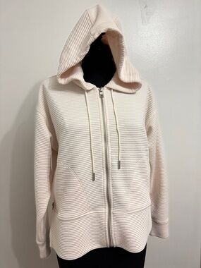 Y2K DKNY Sport Ribbed Zip Hoodie